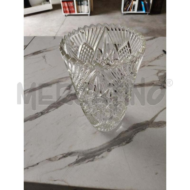VASO CRISTALLO LAVORATO  | Mercatino dell'Usato San giorgio del sannio 2