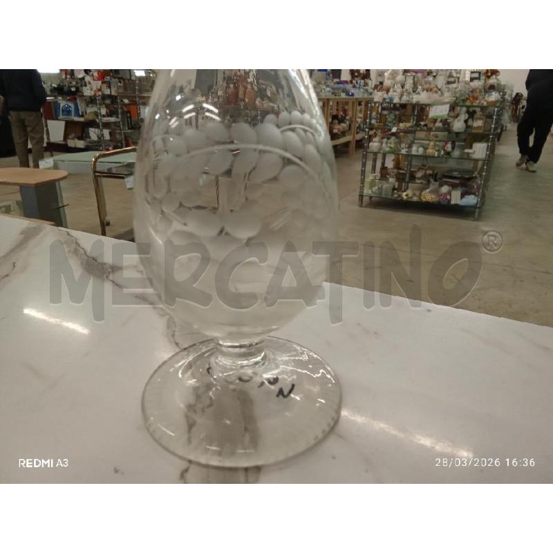 VASO CRISTALLO LAVORATO  | Mercatino dell'Usato San giorgio del sannio 3