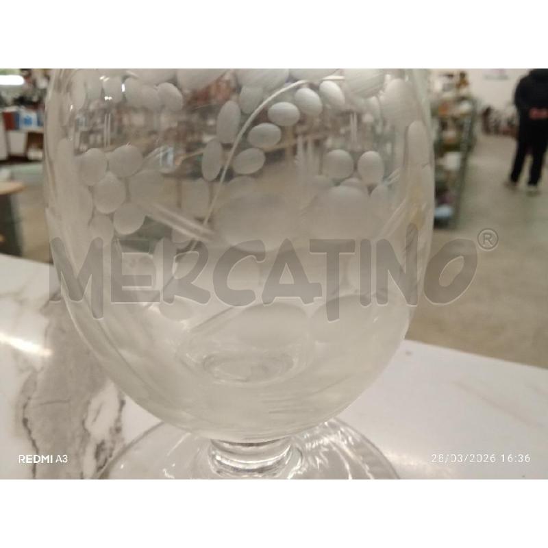 VASO CRISTALLO LAVORATO  | Mercatino dell'Usato San giorgio del sannio 5