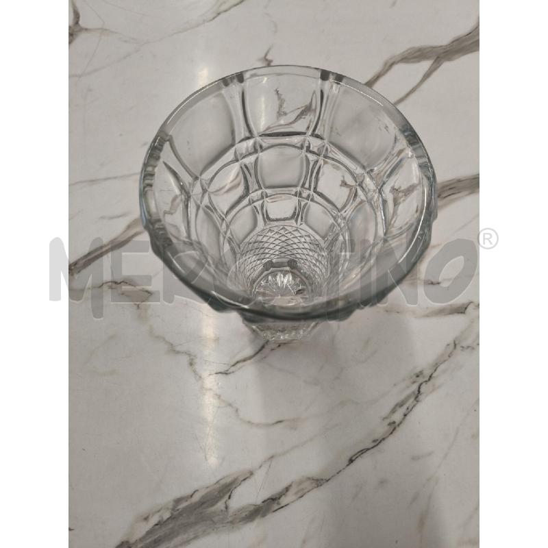 VASO CRISTALLO SATINATO LUCICO ROMBI  | Mercatino dell'Usato San giorgio del sannio 4