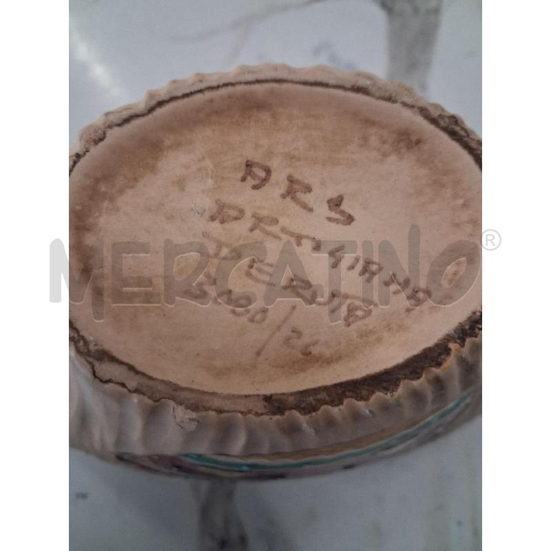VASO DE RUTA DECORATO A MANO ANNI 60  | Mercatino dell'Usato San giorgio del sannio 5