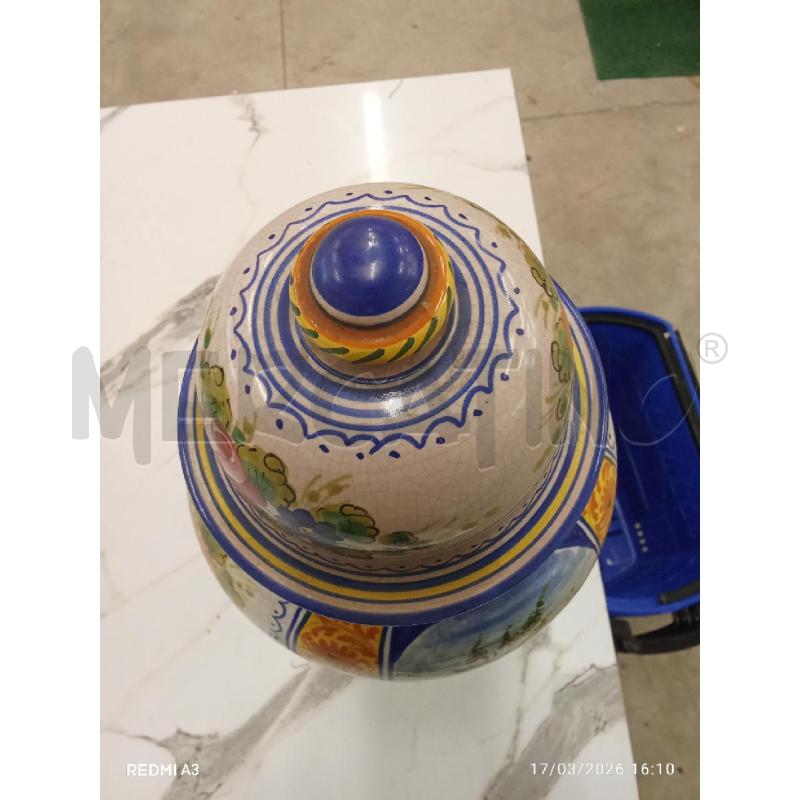 VASO PORCELLANA CON COPERCHIO MAIOLICA ITALY  | Mercatino dell'Usato San giorgio del sannio 2