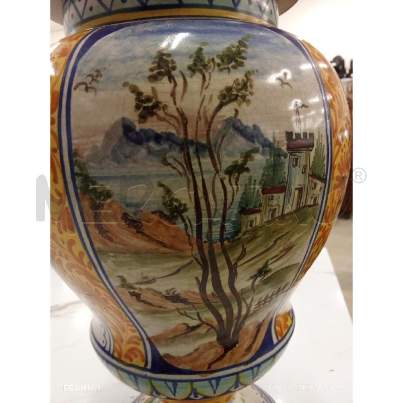 VASO PORCELLANA CON COPERCHIO MAIOLICA ITALY  | Mercatino dell'Usato San giorgio del sannio 3
