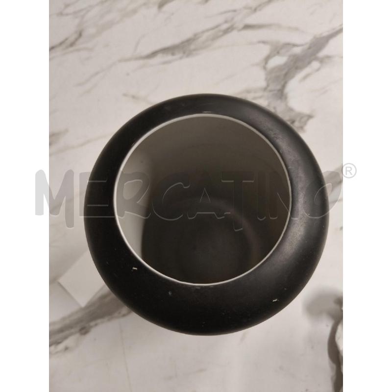 VASO PORCELLANA NERO OPACO RIGA DORATA  | Mercatino dell'Usato San giorgio del sannio 3