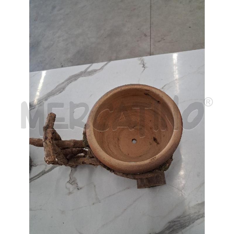 VASO TERRACOTTA SUPPORTO BICI LEGNO  | Mercatino dell'Usato San giorgio del sannio 3