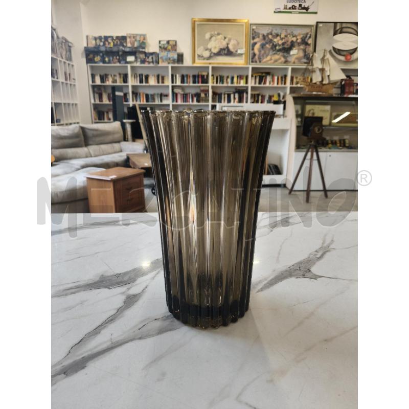 VASO VETRO RIGATO FRANCE  | Mercatino dell'Usato San giorgio del sannio 1