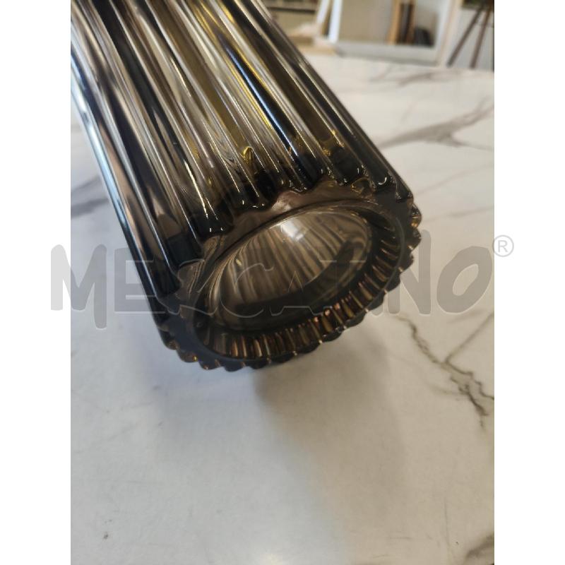 VASO VETRO RIGATO FRANCE  | Mercatino dell'Usato San giorgio del sannio 2