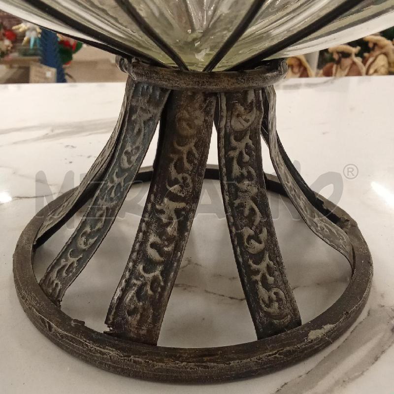 VASO VETRO SUPPORTO FERRI  | Mercatino dell'Usato San giorgio del sannio 3