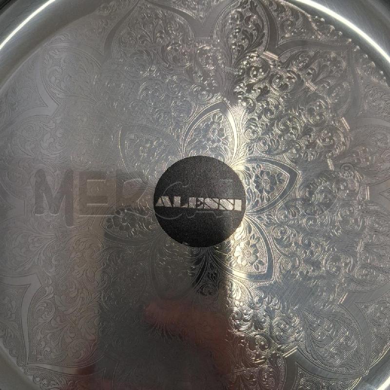 VASSOIO ARGENTATO ALESSI INTARSIATO TONDO 21 CM  | Mercatino dell'Usato San giorgio del sannio 3