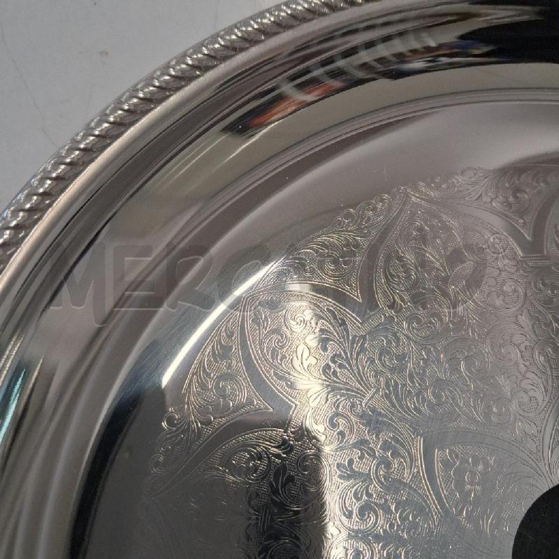 VASSOIO ARGENTATO ALESSI INTARSIATO TONDO 21 CM  | Mercatino dell'Usato San giorgio del sannio 4