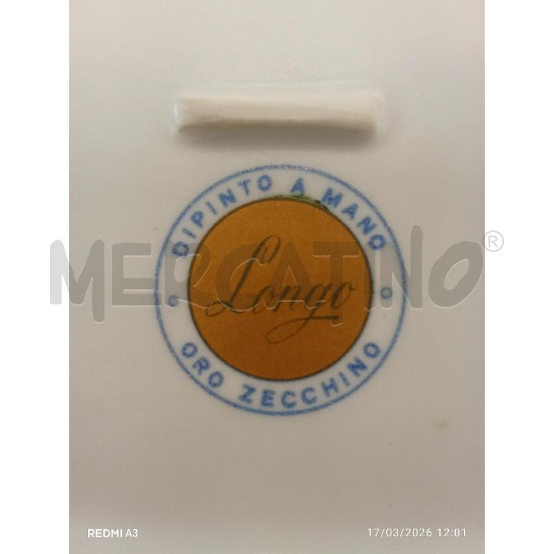 VASSOIO PORCELLANA DISEGNO PITTURA DORATA  | Mercatino dell'Usato San giorgio del sannio 5
