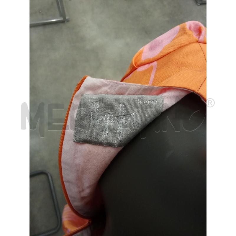 VESTITO BAMBINA ARANCIONE FIORI ROSA SIMIL RASO IL GUFO  | Mercatino dell'Usato San giorgio del sannio 4