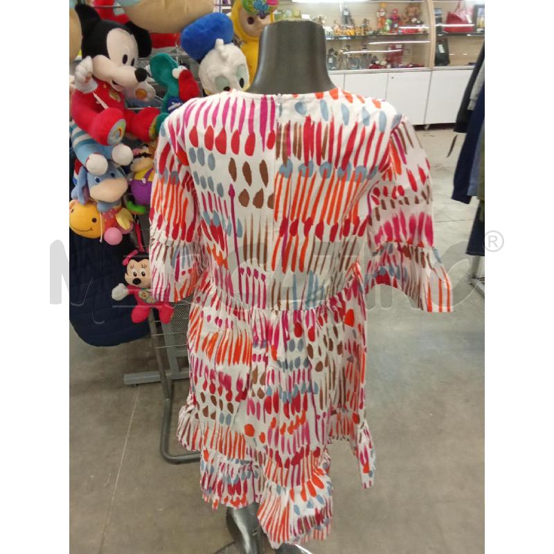 VESTITO BAMBINA BIANCO FANTASIA FUCSIA AZZURRA ESTIVO IL GUFO  | Mercatino dell'Usato San giorgio del sannio 3