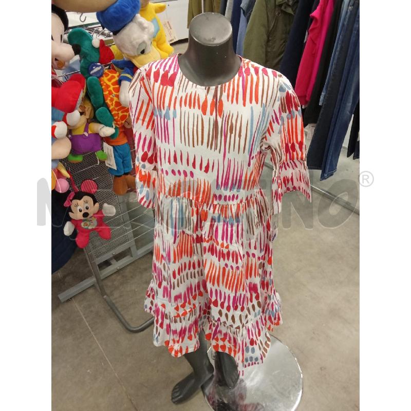 VESTITO BAMBINA BIANCO FANTASIA FUCSIA AZZURRA ESTIVO IL GUFO  | Mercatino dell'Usato San giorgio del sannio 4