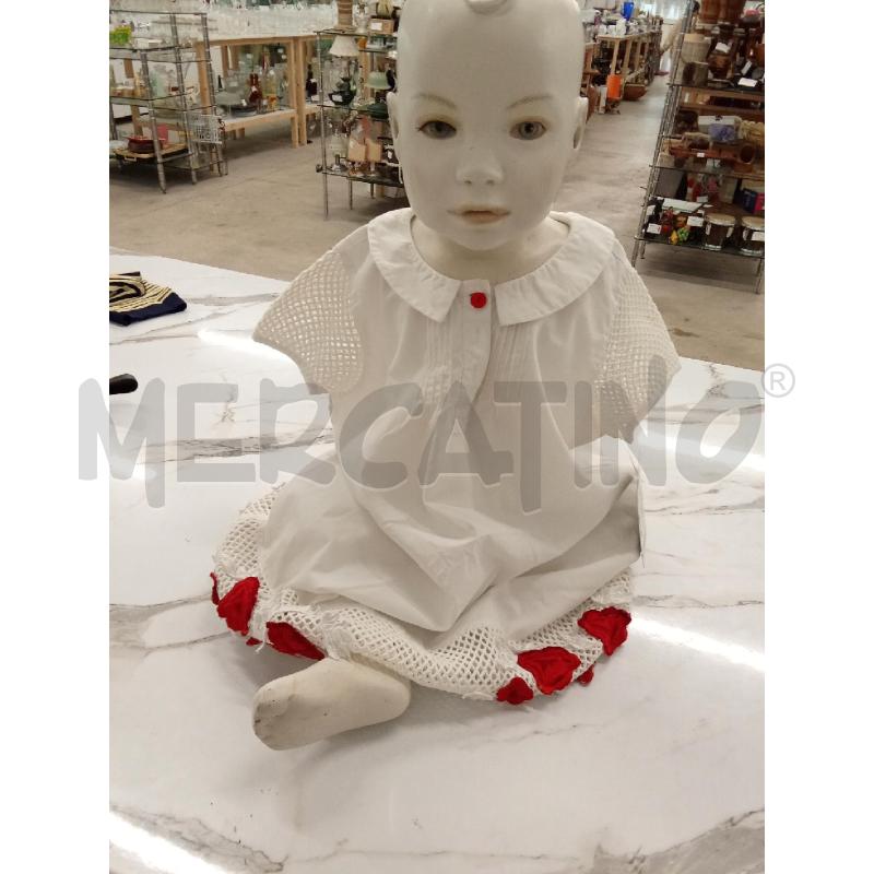 VESTITO BAMBINA BIANCO INS. ROSSO TWINSET | Mercatino dell'Usato San giorgio del sannio 1