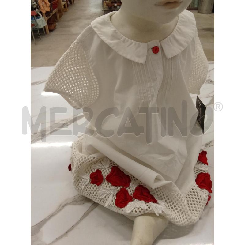 VESTITO BAMBINA BIANCO INS. ROSSO TWINSET | Mercatino dell'Usato San giorgio del sannio 2