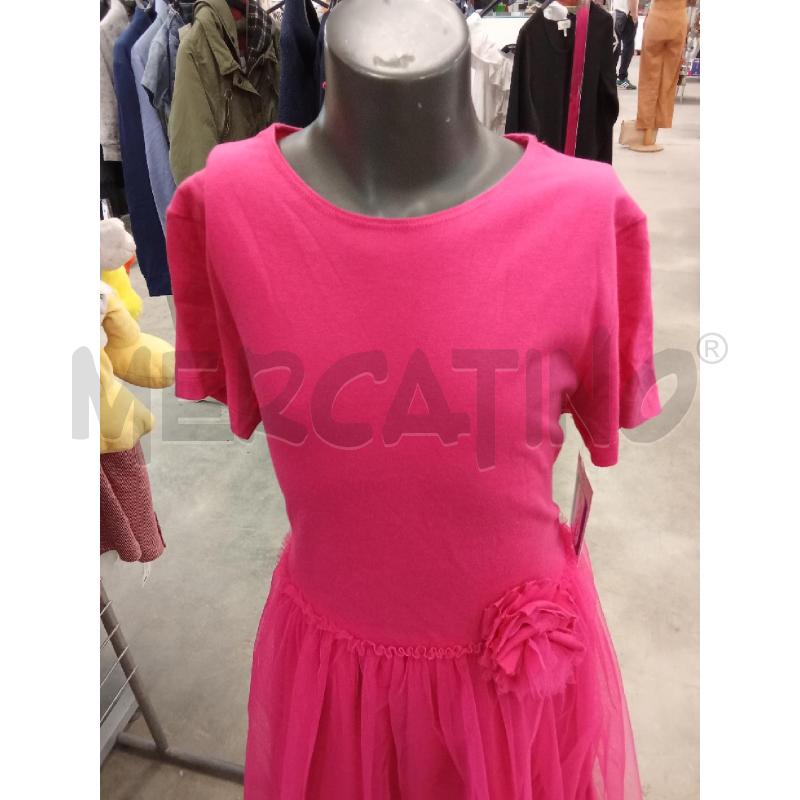 VESTITO BAMBINA FUCSIA MANICA CORTA GONNA TULLE  | Mercatino dell'Usato San giorgio del sannio 4