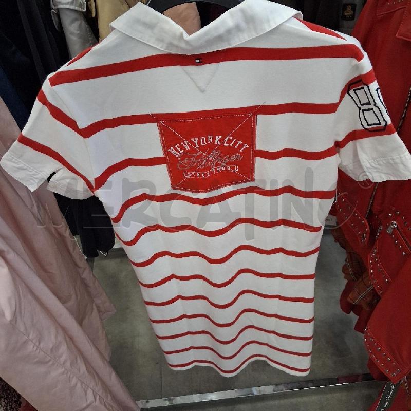 VESTITO BAMBINA TOMMY RIGHE ROSSO BIANCO  | Mercatino dell'Usato San giorgio del sannio 2