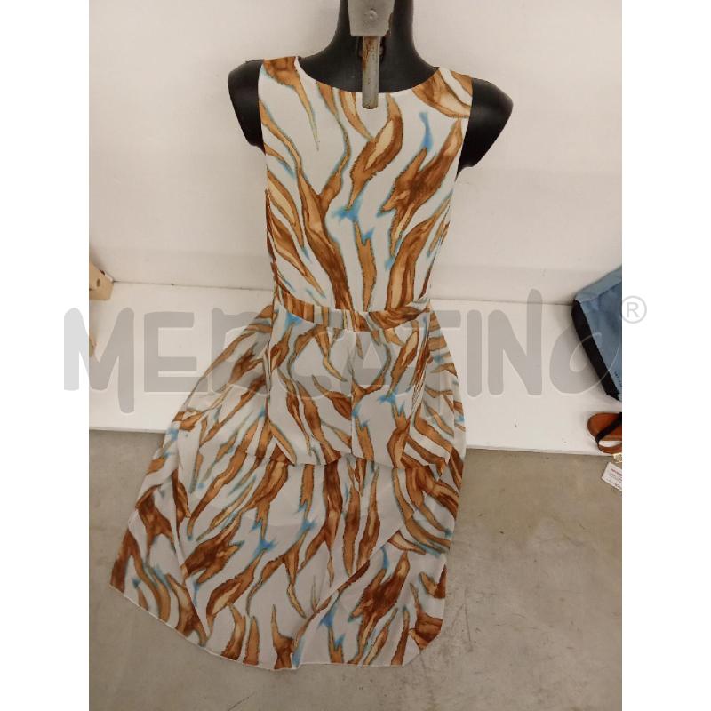 VESTITO DONNA BEIGE GIORGIA & JOHNS FANTASIA MARRONE AZZURRA | Mercatino dell'Usato San giorgio del sannio 3