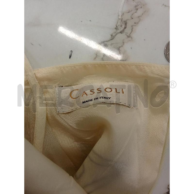 VESTITO DONNA BIANCO NERO CON BUSTINO RICAMATO GIRAFFA ETNICA CON TASCHE   | Mercatino dell'Usato San giorgio del sannio 5