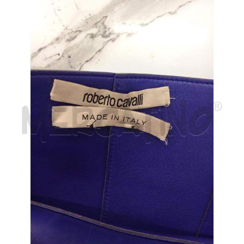 VESTITO DONNA BLU IN PELLE ROBERTO CAVALLI  | Mercatino dell'Usato San giorgio del sannio 4