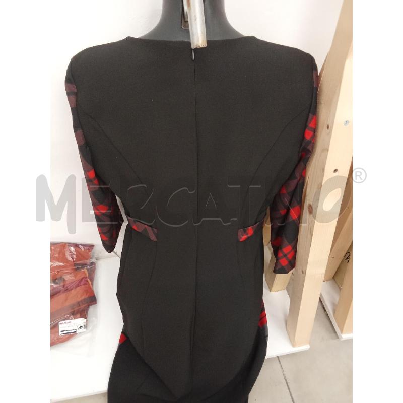 VESTITO DONNA CANNELLA MANICA LUNGA TUBINO INS ROSSO ETNIUCO  | Mercatino dell'Usato San giorgio del sannio 3
