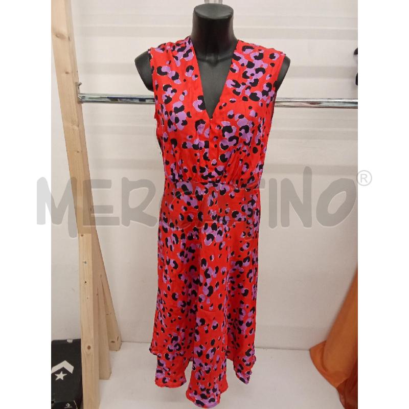 VESTITO DONNA FANATSIA ROSSO FUCSIA NERO MARINELLA PICCINO  | Mercatino dell'Usato San giorgio del sannio 1