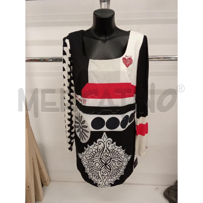 VESTITO DONNA FANTASI NERO DISUGUAL | Mercatino dell'Usato San giorgio del sannio 1