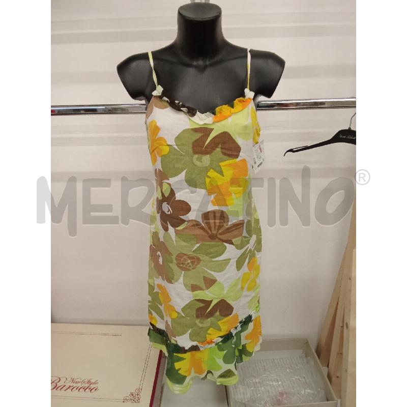 VESTITO DONNA FIORI MAX  E CO VERDE GIALLO MARRONA | Mercatino dell'Usato San giorgio del sannio 1