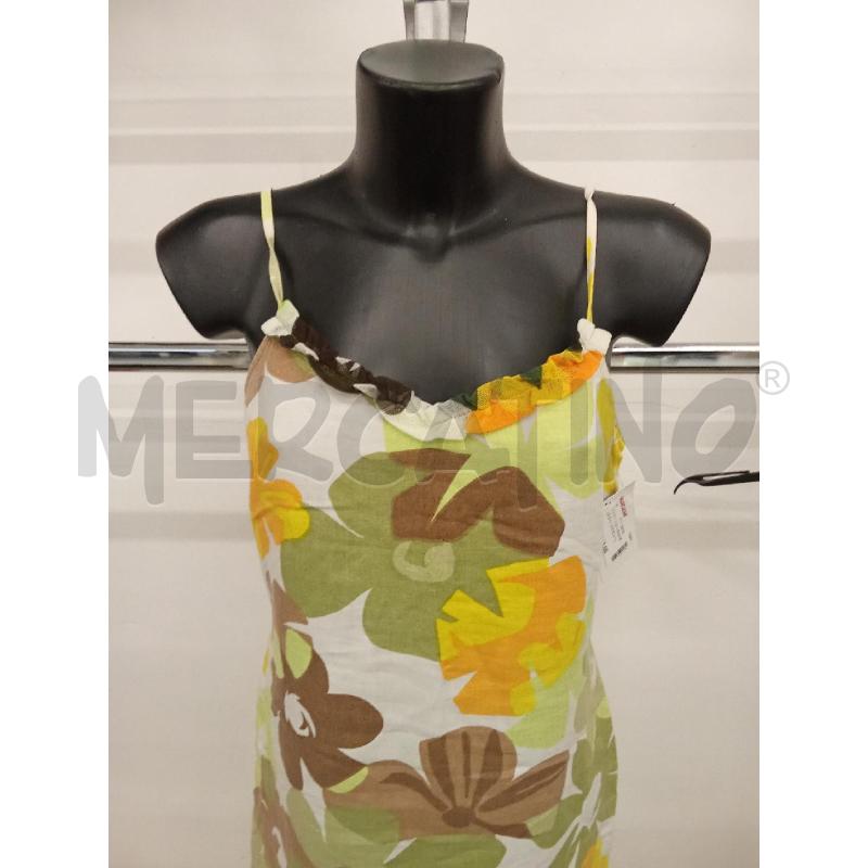 VESTITO DONNA FIORI MAX  E CO VERDE GIALLO MARRONA | Mercatino dell'Usato San giorgio del sannio 2