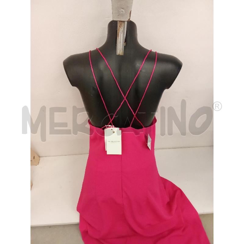 VESTITO DONNA FUCSIA SPALLINE INCROCIATE THE COLLECTION  | Mercatino dell'Usato San giorgio del sannio 4
