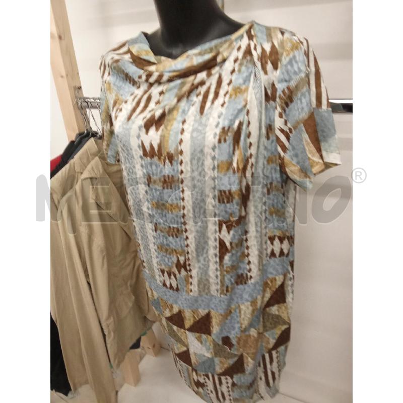 VESTITO DONNA GRIGIO MARRONE  MANILA GRACE | Mercatino dell'Usato San giorgio del sannio 2