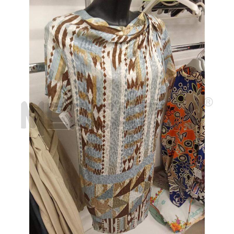 VESTITO DONNA GRIGIO MARRONE  MANILA GRACE | Mercatino dell'Usato San giorgio del sannio 3