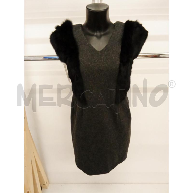 VESTITO DONNA GRIGIO STELLA MCCARTNEY DET.PELLICCIA SINTETICA | Mercatino dell'Usato San giorgio del sannio 1