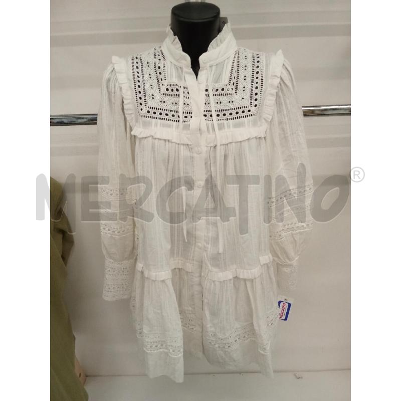 VESTITO DONNA LARGO BIANCO TREDICI | Mercatino dell'Usato San giorgio del sannio 1