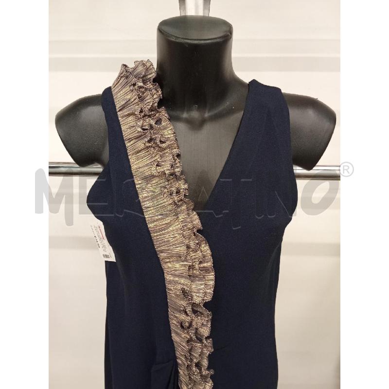 VESTITO DONNA LUNGO BLU INS.DORATO FURSTEMBERG | Mercatino dell'Usato San giorgio del sannio 2