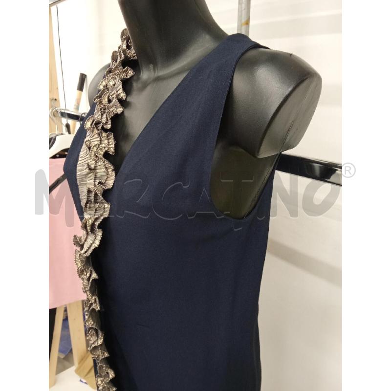 VESTITO DONNA LUNGO BLU INS.DORATO FURSTEMBERG | Mercatino dell'Usato San giorgio del sannio 3