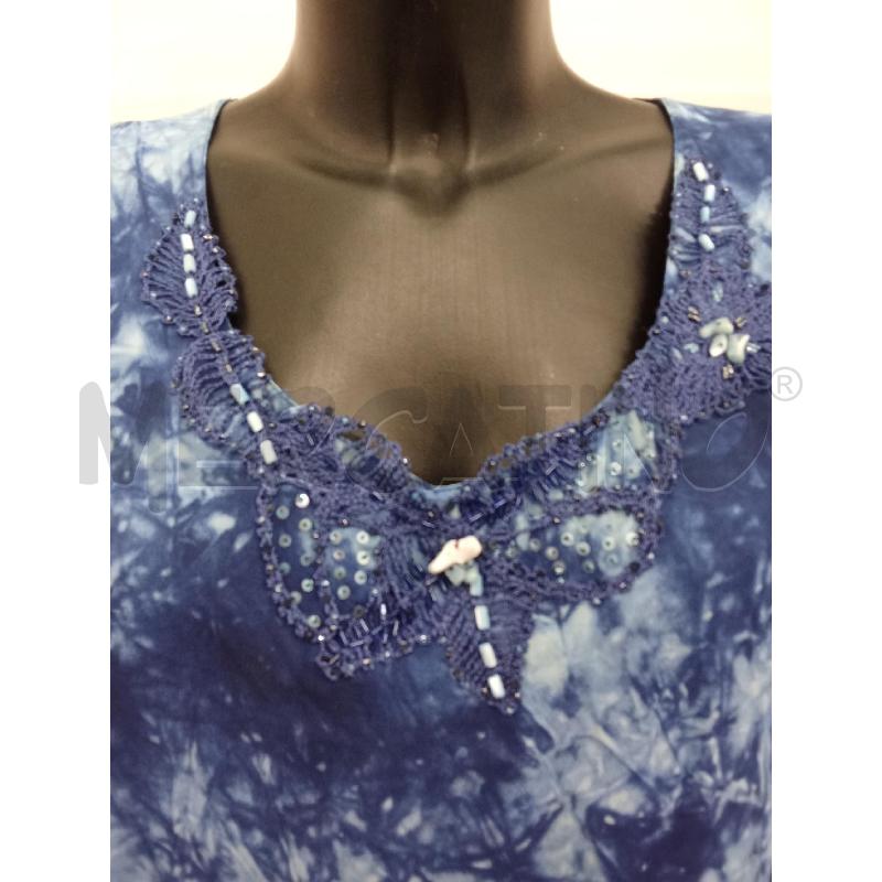 VESTITO DONNA LUNGO FANTASIA CELESTE ROMY | Mercatino dell'Usato San giorgio del sannio 2