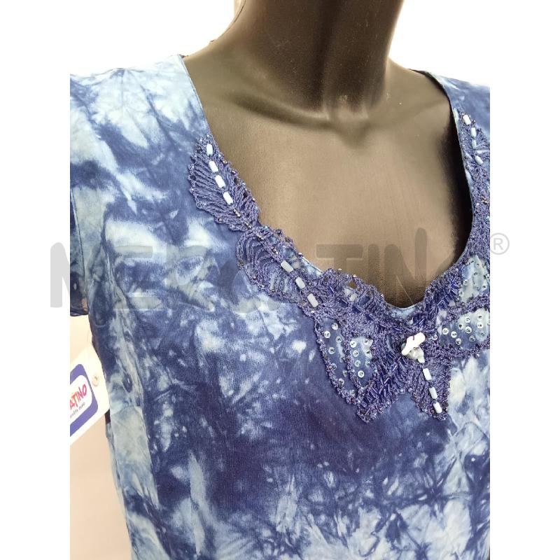 VESTITO DONNA LUNGO FANTASIA CELESTE ROMY | Mercatino dell'Usato San giorgio del sannio 3