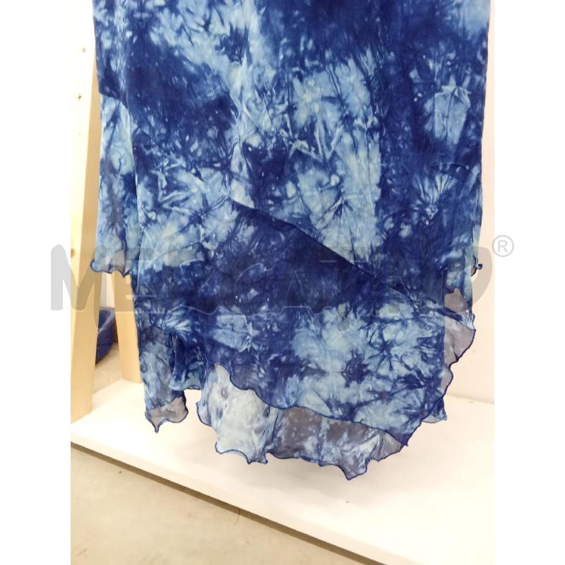 VESTITO DONNA LUNGO FANTASIA CELESTE ROMY | Mercatino dell'Usato San giorgio del sannio 4