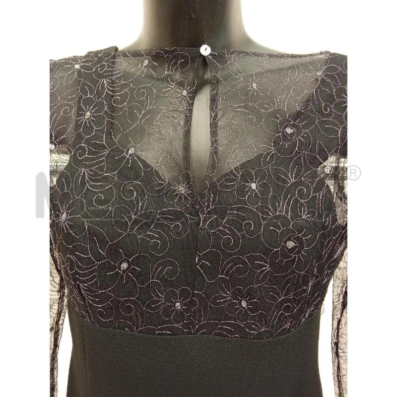 VESTITO DONNA LUNGO NERO ELEG.INS. ARGENTATO | Mercatino dell'Usato San giorgio del sannio 2