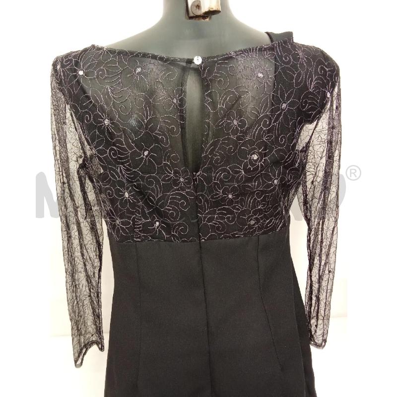 VESTITO DONNA LUNGO NERO ELEG.INS. ARGENTATO | Mercatino dell'Usato San giorgio del sannio 4