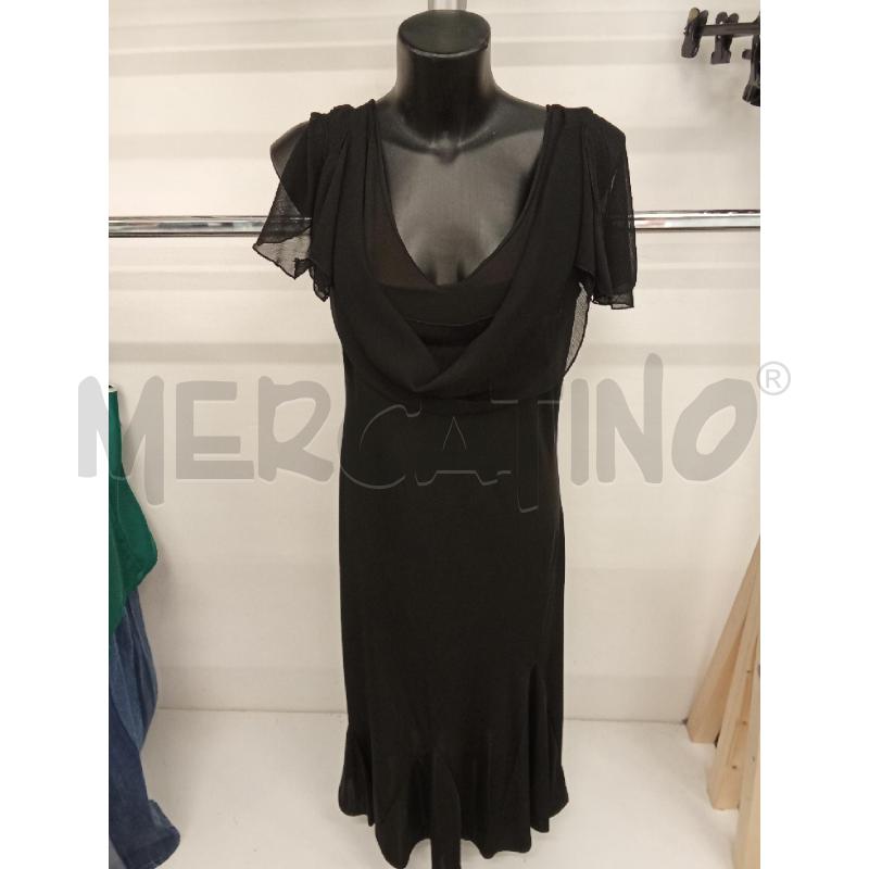 VESTITO DONNA LUNGO NERO INS. VELO MADE IN ITALY | Mercatino dell'Usato San giorgio del sannio 1