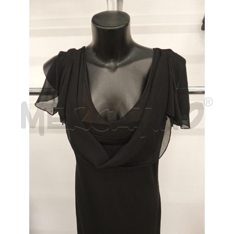 VESTITO DONNA LUNGO NERO INS. VELO MADE IN ITALY | Mercatino dell'Usato San giorgio del sannio 2