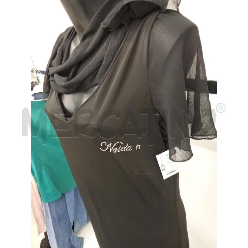VESTITO DONNA LUNGO NERO INS. VELO MADE IN ITALY | Mercatino dell'Usato San giorgio del sannio 3
