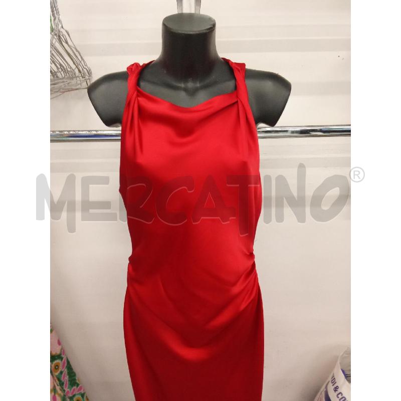 VESTITO DONNA LUNGO RASO BORDEAUX ZARA  | Mercatino dell'Usato San giorgio del sannio 2