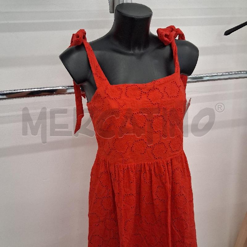 VESTITO DONNA LUNGO ROSSO MACRAMÈ HM  | Mercatino dell'Usato San giorgio del sannio 2