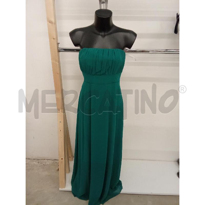 VESTITO DONNA LUNGO  VERDE VILA | Mercatino dell'Usato San giorgio del sannio 1