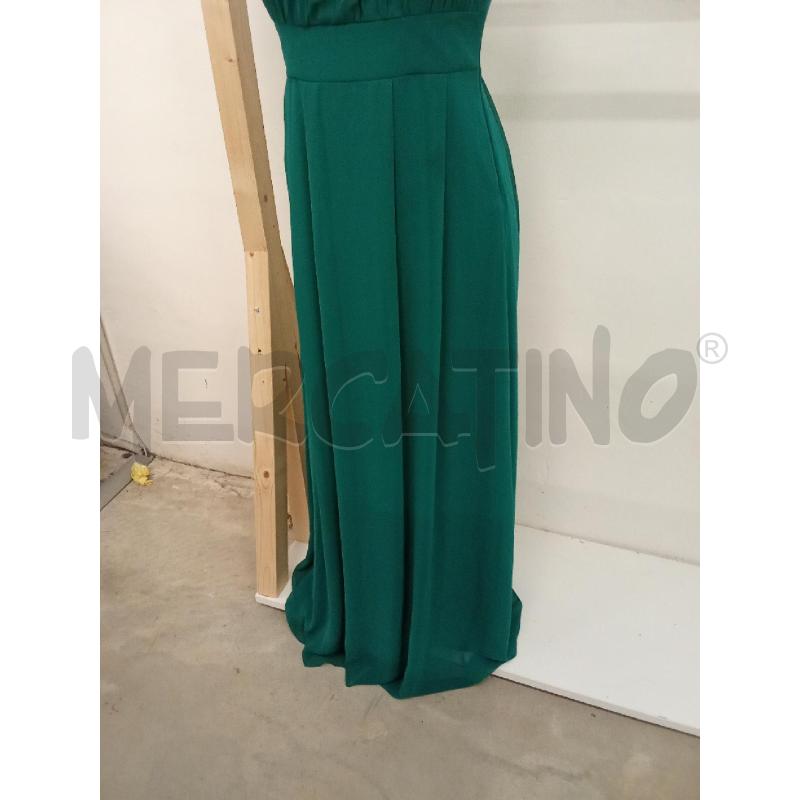 VESTITO DONNA LUNGO  VERDE VILA | Mercatino dell'Usato San giorgio del sannio 4