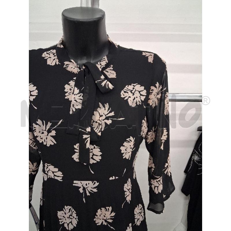 VESTITO DONNA NERO FLORELE BEIGE MAQUEDA  | Mercatino dell'Usato San giorgio del sannio 2